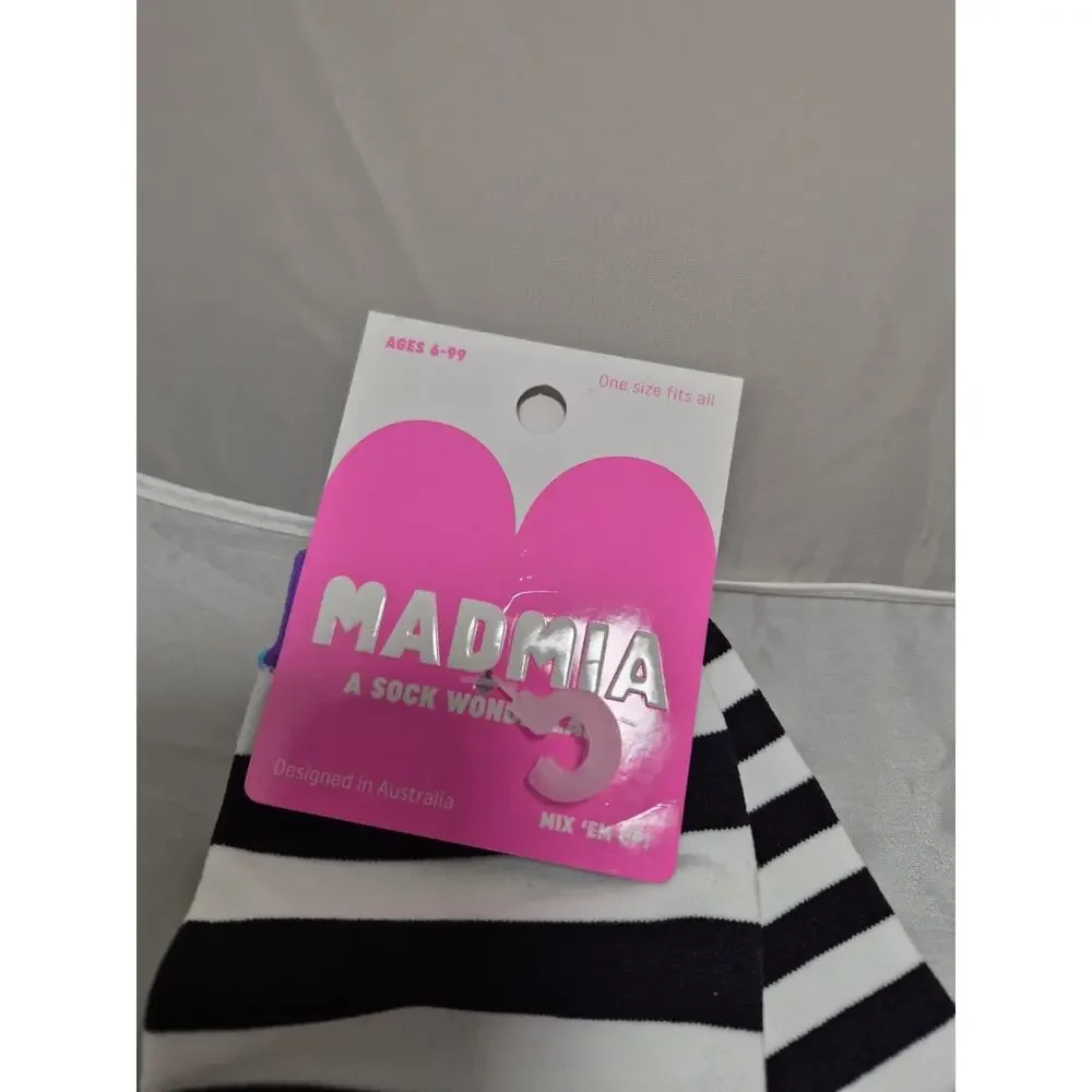 💥 Madmia Women's Sloth Flamingo Knee High Socks NWT A3